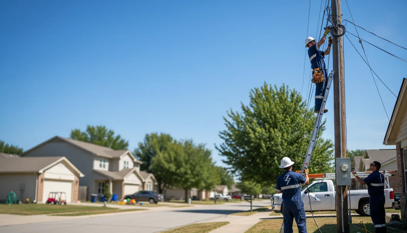 Residential electrician providing installation services in Woodhull, IL